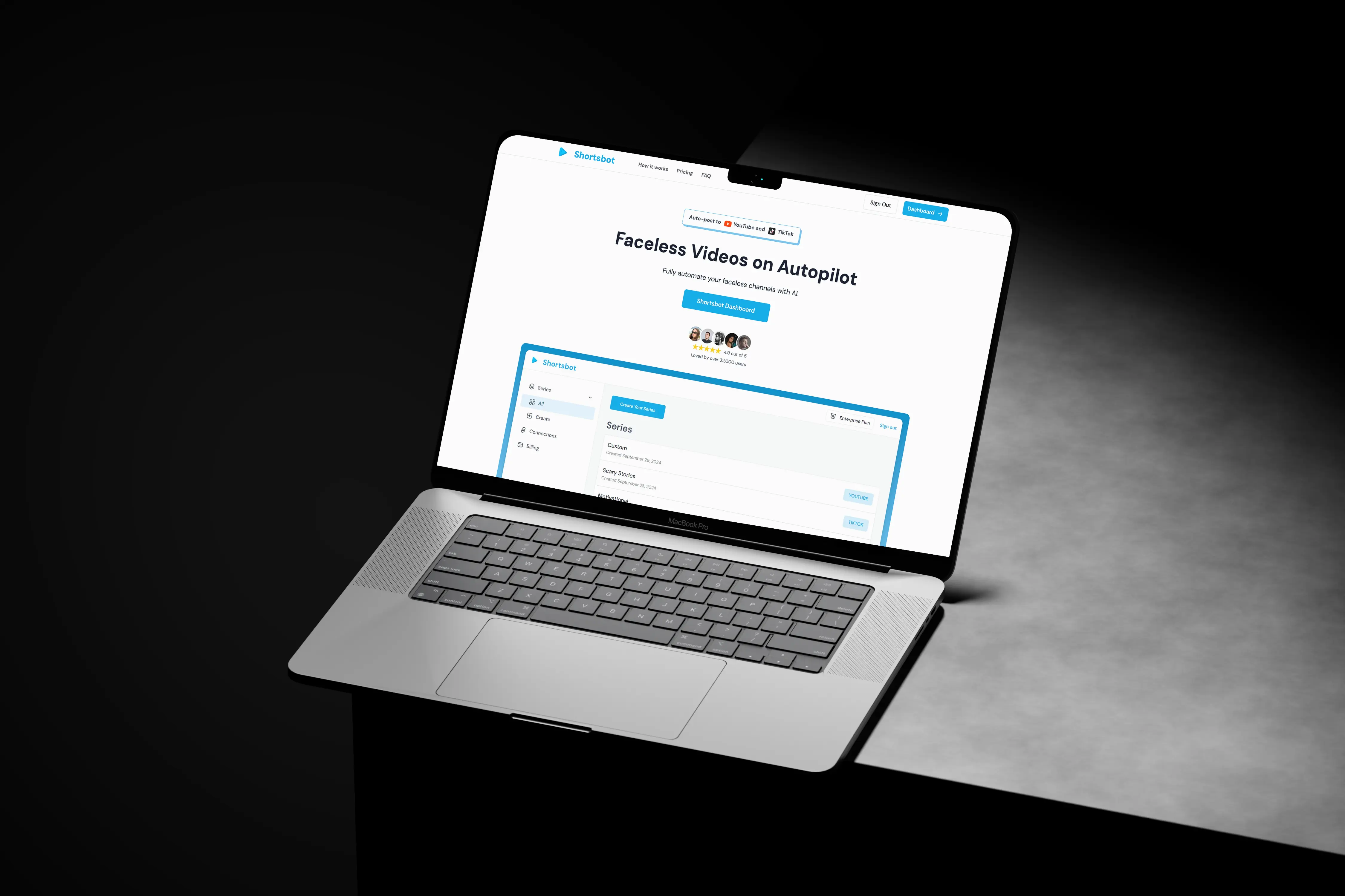 Shortsbot platform interface